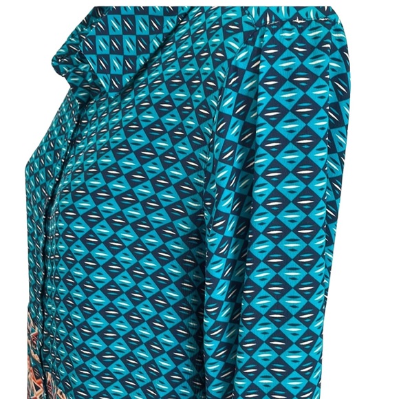 TOLANI teal button up tunic in XS. - Picture 10 of 11